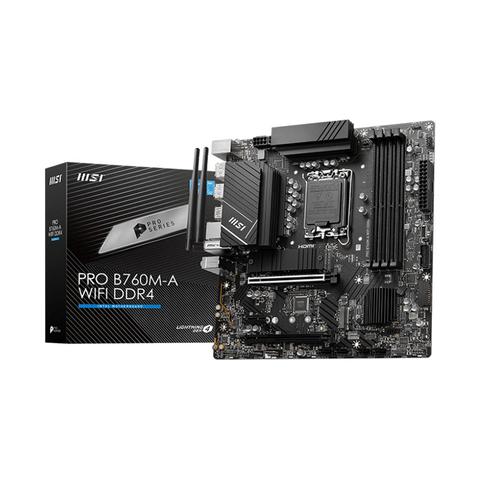 MSI PRO B760M-A WIFI DDR4 Intel LGA 1700 Micro-ATX Motherboard