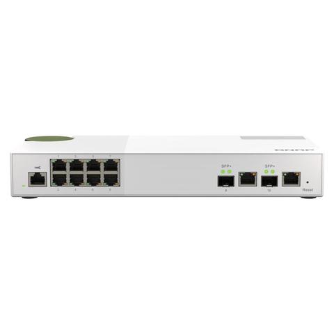 QNAP QSW-M2108-2C 8-Port 2.5GbE & 2-Port 10GbE Combo Managed Desktop Switch