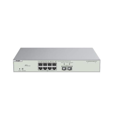 Ruijie RG-NBS3300-8MG2XS-P 8-Port Multi-Gigabit Layer 2+ Managed Switch w/ 8 PoE+ & 2 10G SFP+ Ports