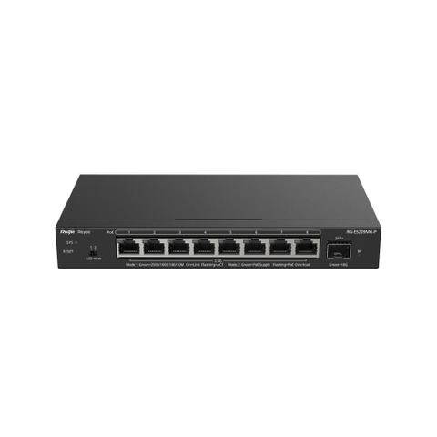 Ruijie RG-ES209MG-P 8-Port 2.5Gbps Smart Cloud Managed Switch w/ 8-Port PoE+ & 1 SFP+ Ports