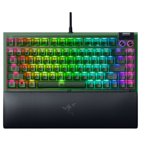 Razer Blackwidow V4 75% Hot-swappable Mechanical Gaming Keyboard - Phantom Green