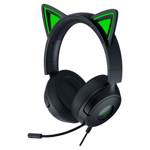 Razer Kraken Kitty V3 X Wired Headset With Kitty Ears - Black