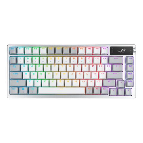 ASUS ROG AZOTH 75% Wireless Custom Gaming Keyboard (White) (Linear Switches)