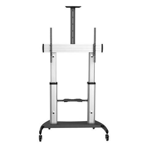 StarTech Heavy Duty TV Trolley Cart with Shelf - 60"-100" Panels