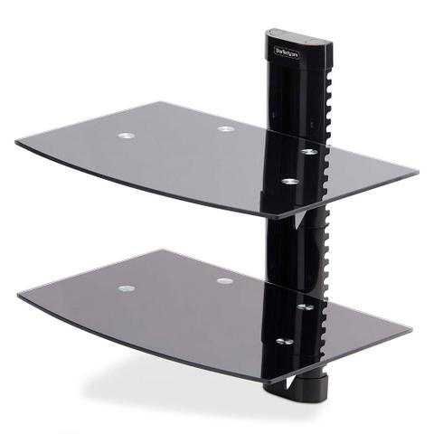 StarTech Dual Floating Wall-Mounted Adjustable AV Shelves