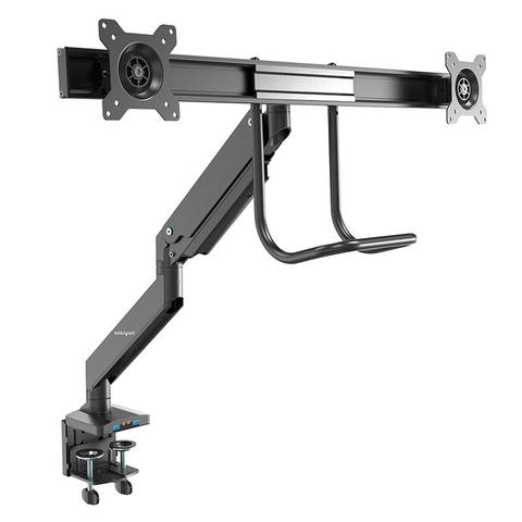 StarTech Desk Mount Dual Monitor Arm with USB/Audio - Slim -32" Display