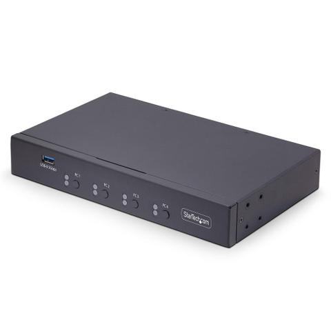 StarTech.com 4-Port KM Switch w/ Mouse Switching, USB 3.0 Keyboard/Mouse Switcher for 4
