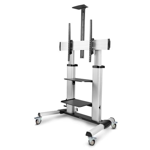 StarTech Rolling TV Trolley Cart/Stand On Wheels (60" - 100" Max 100kg)