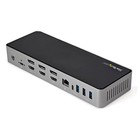 StarTech USB-A/USB-C Hybrid Dock Triple 4K 60Hz HDMI/DisplayPort 85W PD