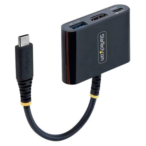 StarTech USB-C to 4K HDMI w/ 140w PD and USB 5Gbps Multiport Adapter - Black