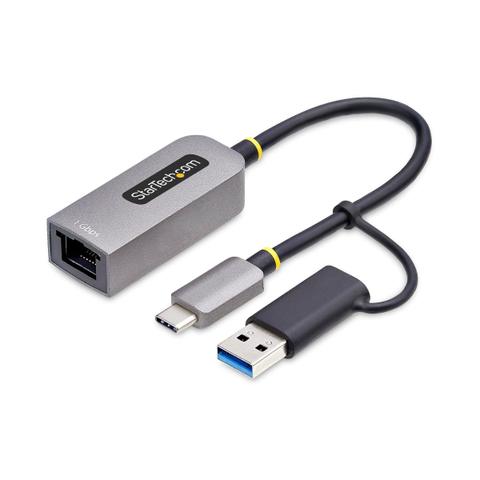 StarTech USB-C to Gigabit Ethernet Adapter with USB-A Dongle