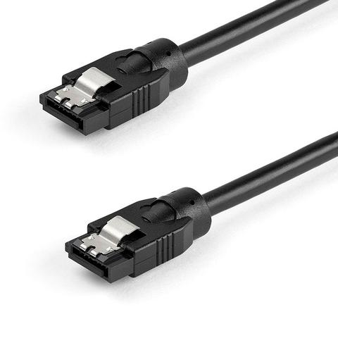 StarTech 0.3 m Round SATA Cable - Latching Connectors - 6Gbs SATA Cable