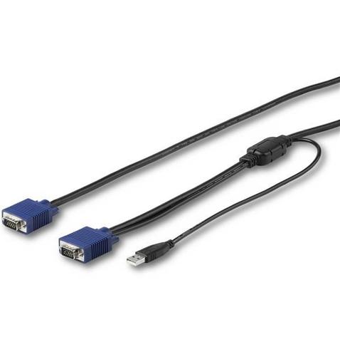StarTech 15ft/4.6m USB KVM Cable for Rackmount Consoles - VGA and USB