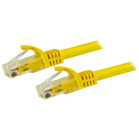 StarTech CAT6 Ethernet Cable 15m Yellow 650MHz 100W Snagless Patch Cord