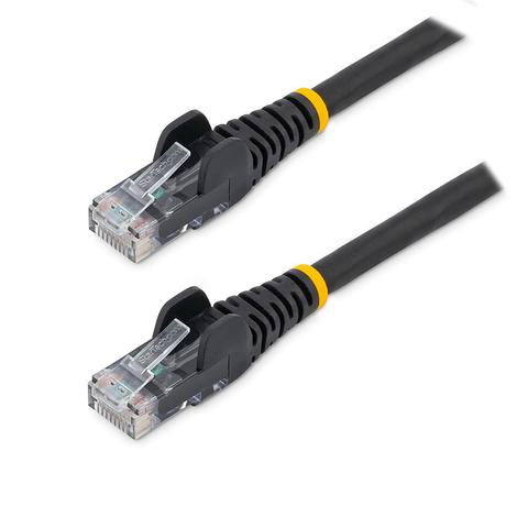StarTech 15m LSZH CAT6 Ethernet Cable Snagless Patch Cord - Black