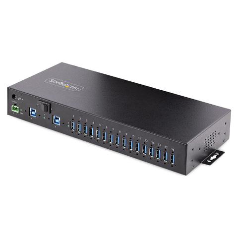 StarTech 16-Port Industrial USB 3.0 Hub/Switch - ESD