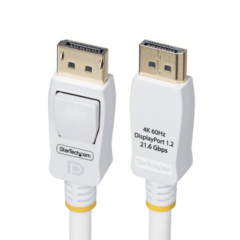 StarTech 1.8m DisplayPort 1.2 Cable - White