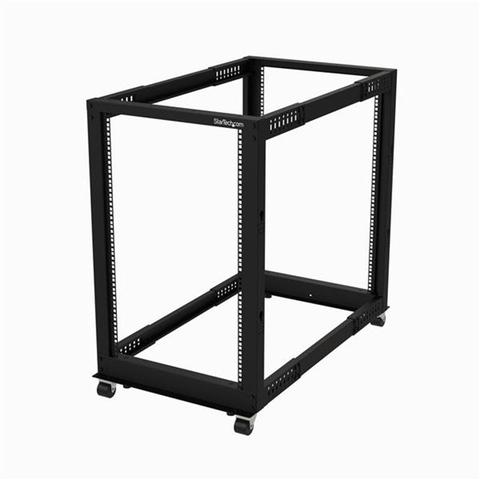StarTech.com 19" 18U Open Frame Server Rack Mobile Adjustable Depth 22-40"