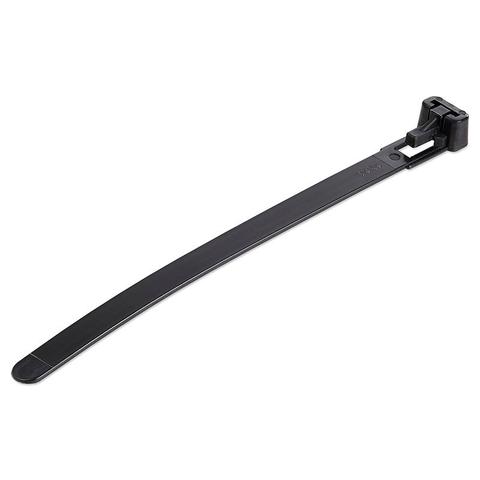 StarTech 12cm Cable Ties - 7mm wide, 30mm Diam, 22kg Tens Stren - 100 Pack Black