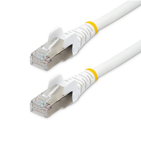 StarTech 1m LSZH CAT6a Ethernet Cable - 10GbE S/FTP 100W PoE White