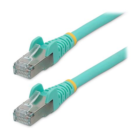 StarTech CAT6a Ethernet Cable 1m Aqua 500MHz Snagless Patch Cord