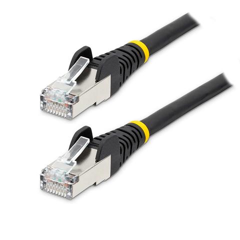 StarTech 1m LSZH 10GbE S/FTP 100W CAT6a Ethernet Cable - Black