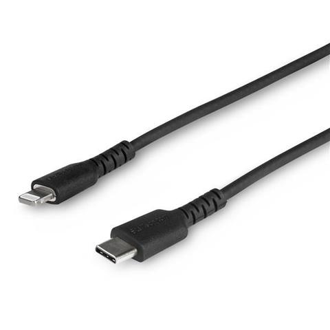 StarTech 3ft/1m Durable USB-C to Lightning Cable MFi Certified, Black