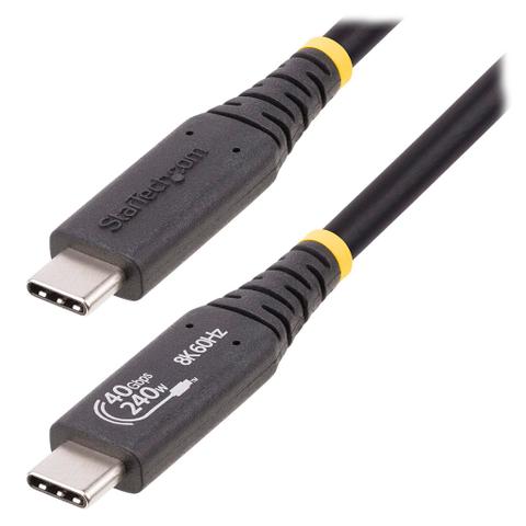 StarTech 1m 40Gbps USB-IF Certified USB-C to USB-C Cable