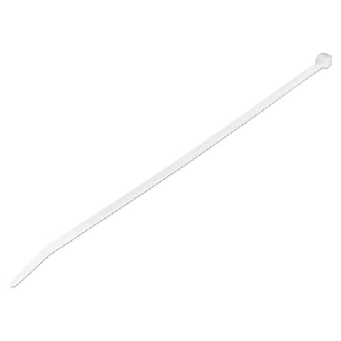 StarTech 25cm Cable Ties - 4mm wide,68mm Diam,22kg Tens Stren -100 Pack White