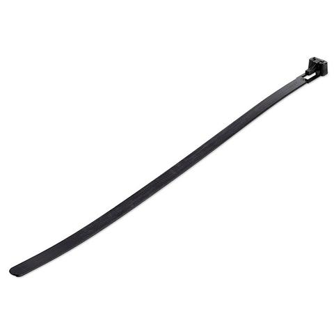 StarTech 25cm Cable Ties - 7mm wide, 65mm Diam, 22kg Tens Stren - 100 Pack Black