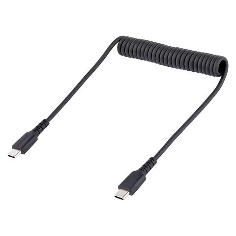 StarTech 20in/50cm Rugged Coiled USB-C Charging Cable - Black
