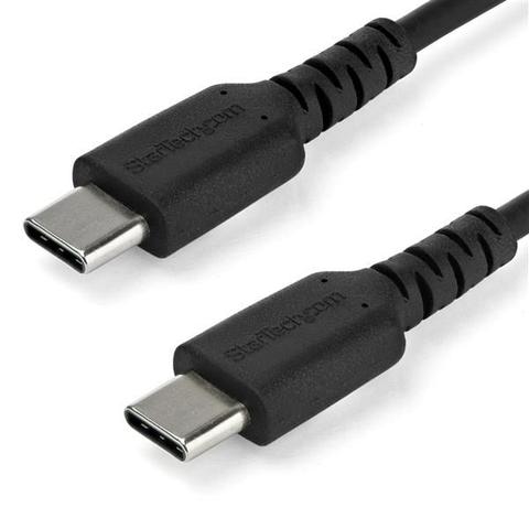 StarTech 2m USB C Charging Cable - Durable Aramid Fiber M/M 60W Black