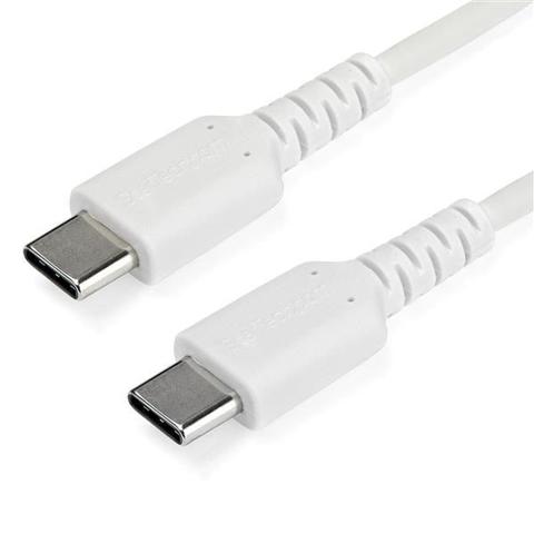 StarTech 2m USB C Charging Cable - Durable Aramid Fiber M/M 60W White