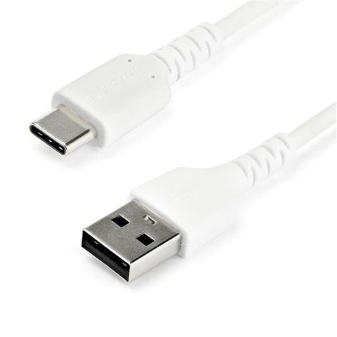 StarTech 2m USB A to USB C Charging Cable - Durable Aramid 3A White