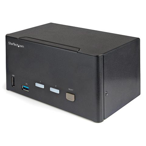 StarTech 2 Port Triple Monitor DisplayPort KVM Switch