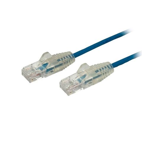 StarTech 2m CAT6 Cable - Blue Slim CAT6 Patch Cord - Snagless - LSZH