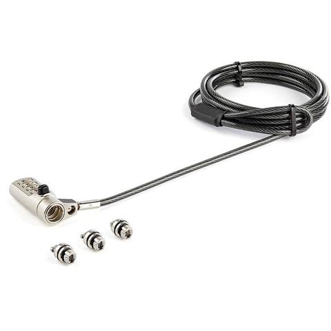 StarTech Universal Laptop Cable Lock Combination - K-Slot/Nano/Wedge