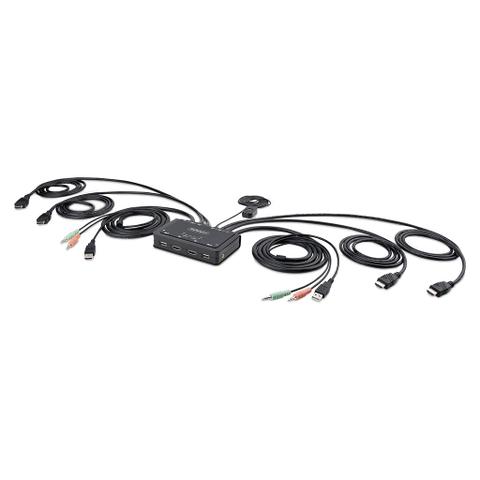 StarTech 2-Port Dual-Monitor HDMI Cable KVM Switch