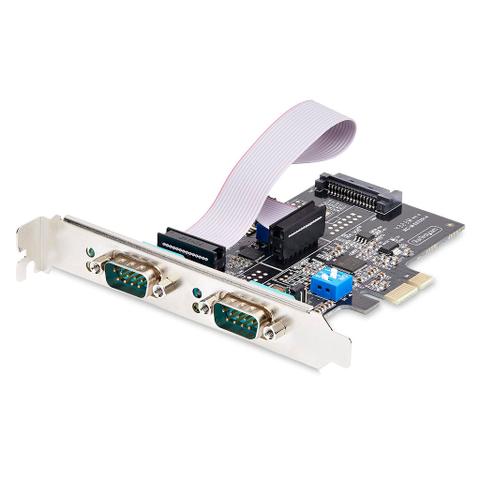 StarTech 2-Port PCI Express RS232 Serial Adapter Card - PCIe Dual DB9