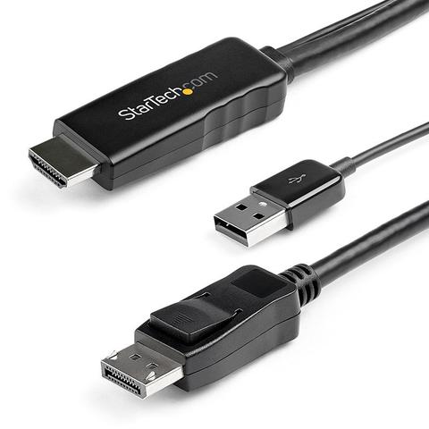 StarTech 3 m (9.8 ft.) HDMI to DisplayPort Cable - 4K 30Hz