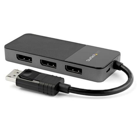 StarTech 3-Port Multi Monitor Adapter, DP 1.4 to 4K DP MST Hub/Splitter