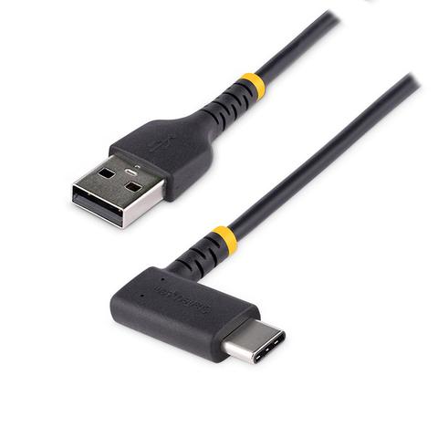 StarTech 3ft (1m) USB-A to USB-C Right Angle Charging Cable