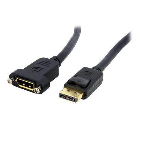 StarTech 91cm Panel Mount DisplayPort Male to Female Extension Cable