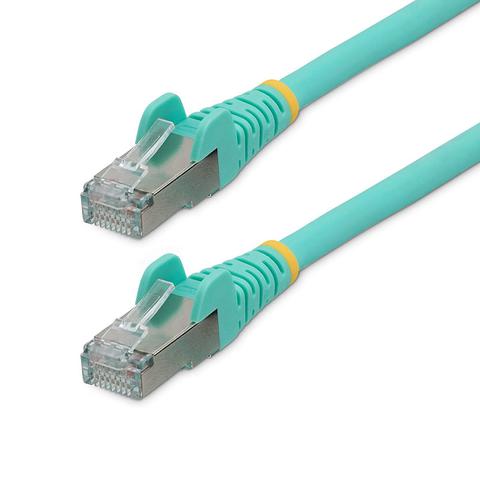 StarTech 3m LSZH CAT6a Ethernet Cable - 10GbE S/FTP 100W PoE Aqua