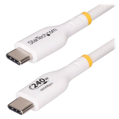 StarTech 3m 240W PD USB-C Charging Cable - White