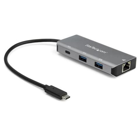 StarTech 3-Port USB-C Hub with GbE LAN Port