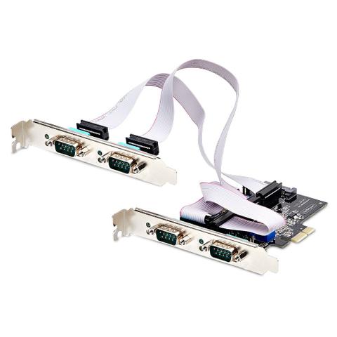 StarTech 4-Port Serial PCIe Adapter Card - PCIe Serial DB9