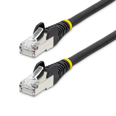 StarTech 50cm LSZH CAT6a Ethernet Cable - 10GbE S/FTP 100W PoE Black