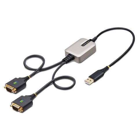 StarTech 60cm 2-Port USB to Serial Adapter