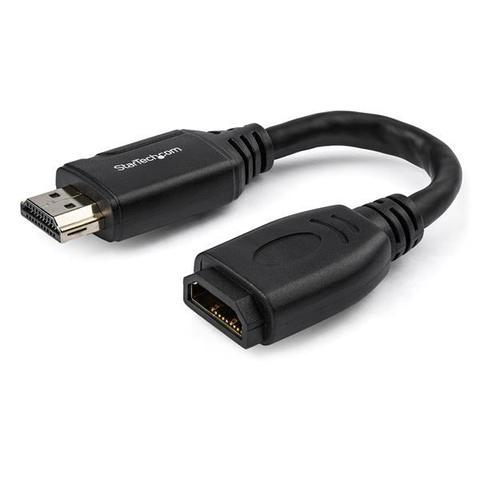StarTech 15cm HDMI 2.0 Port Saver Extension Cable with Ethernet
